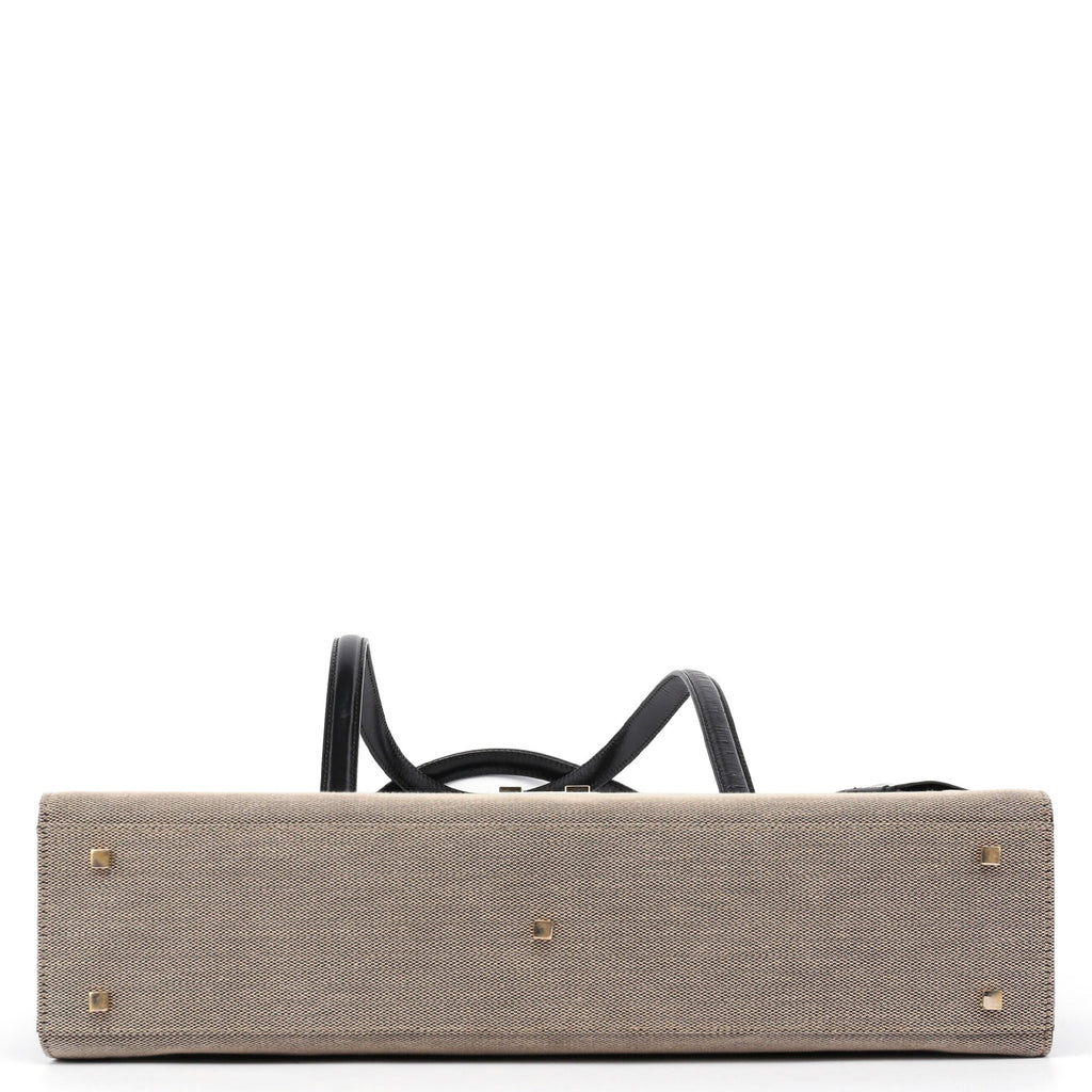 Beige Canvas Keylock Tote