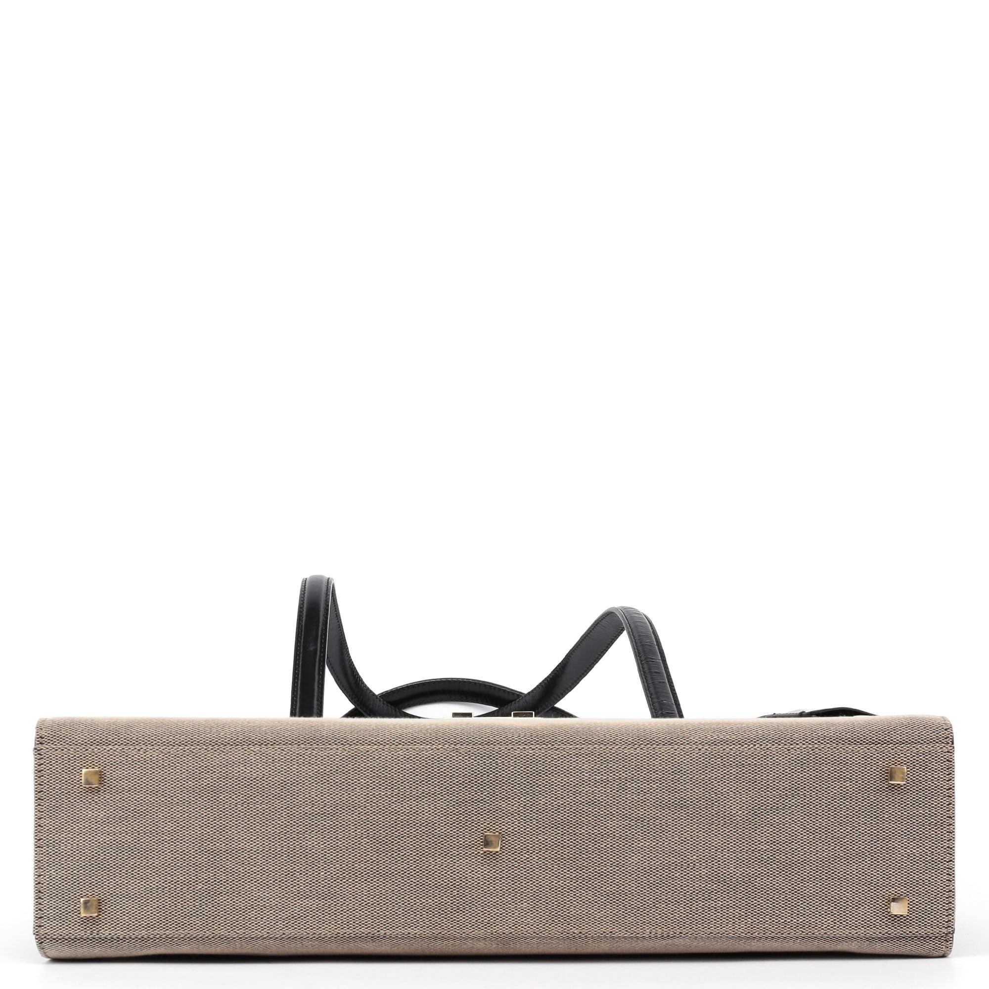 Beige Canvas Keylock Tote