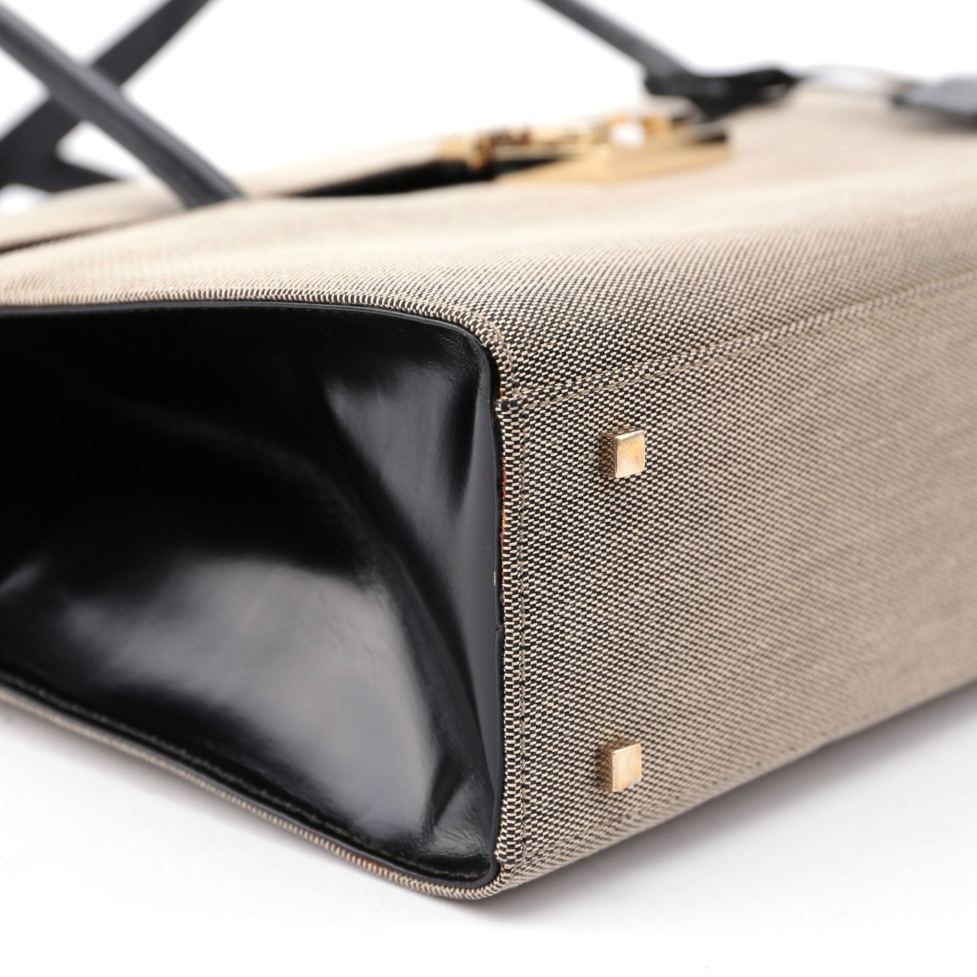 Beige Canvas Keylock Tote
