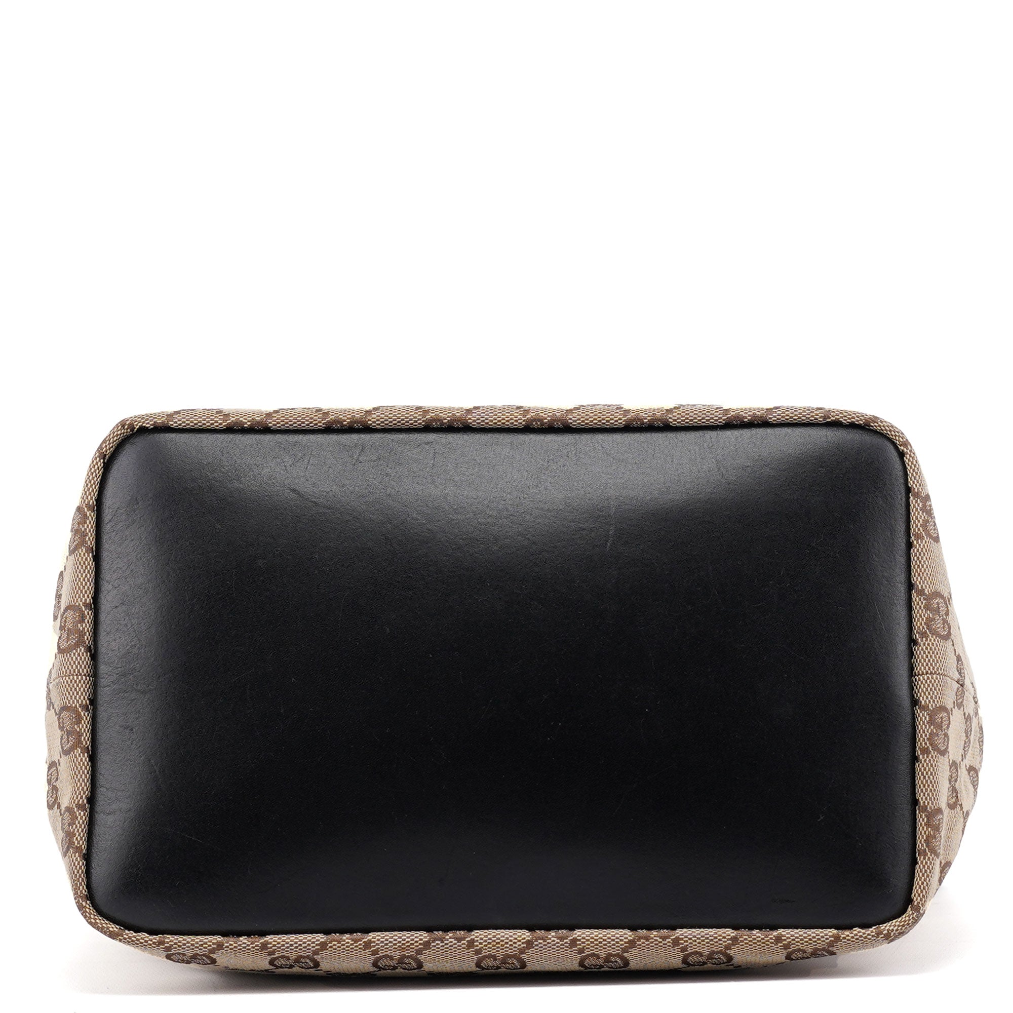 Beige GG Bamboo Shoulder Bag