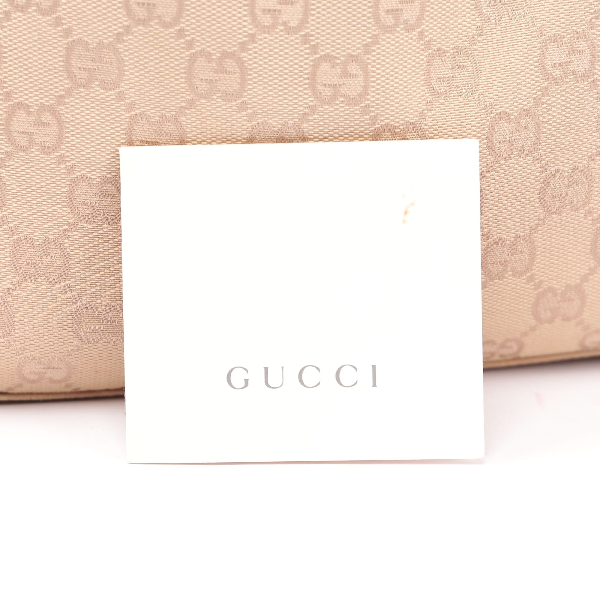 Beige GG Bamboo Top Handle Bag
