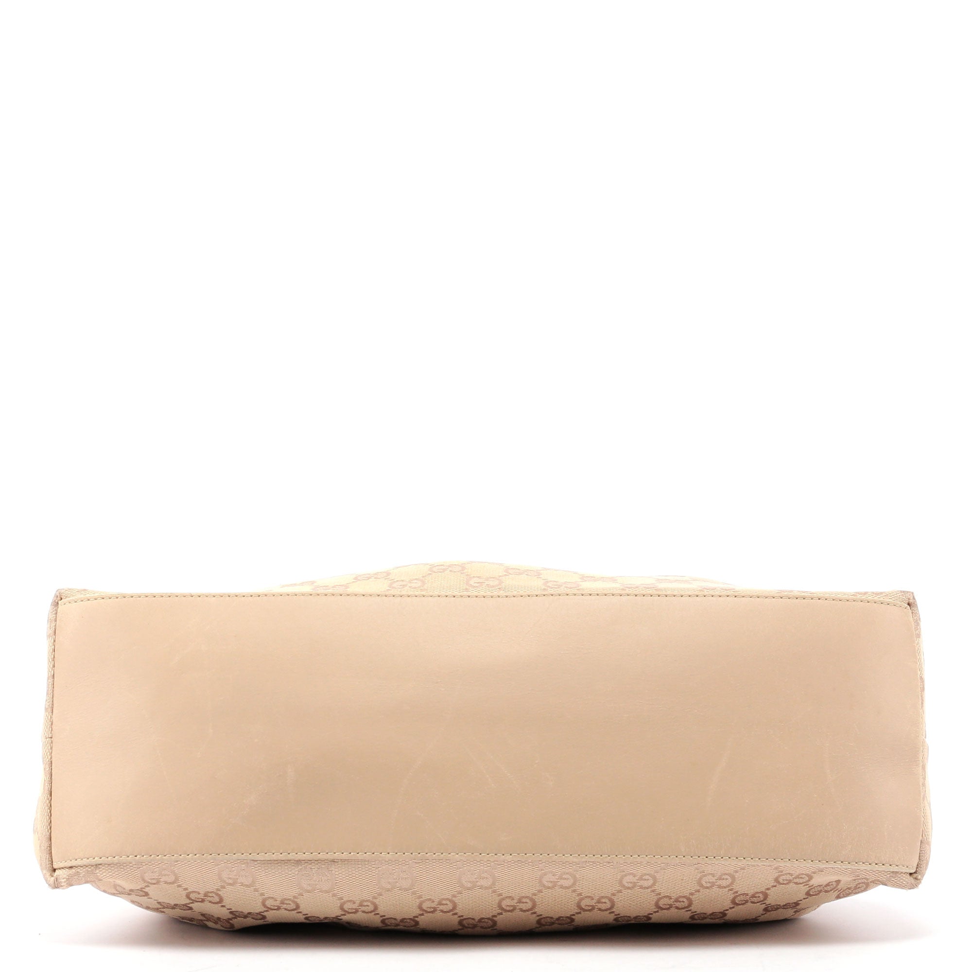 Beige GG Bamboo Top Handle Bag