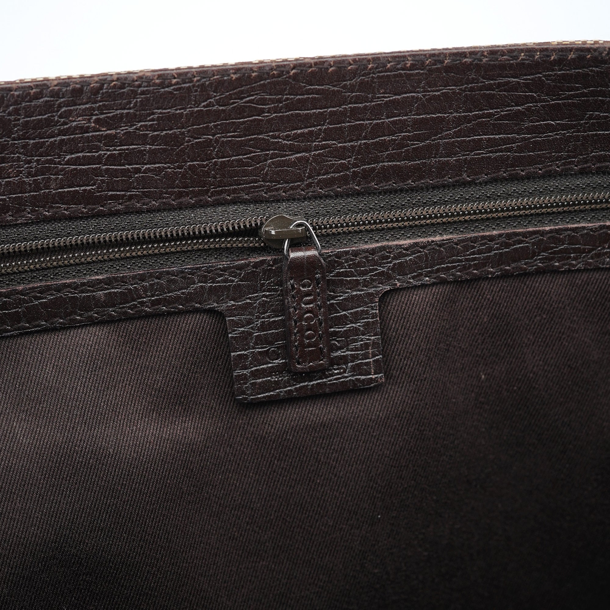 Beige GG Bamboo Tote Bag
