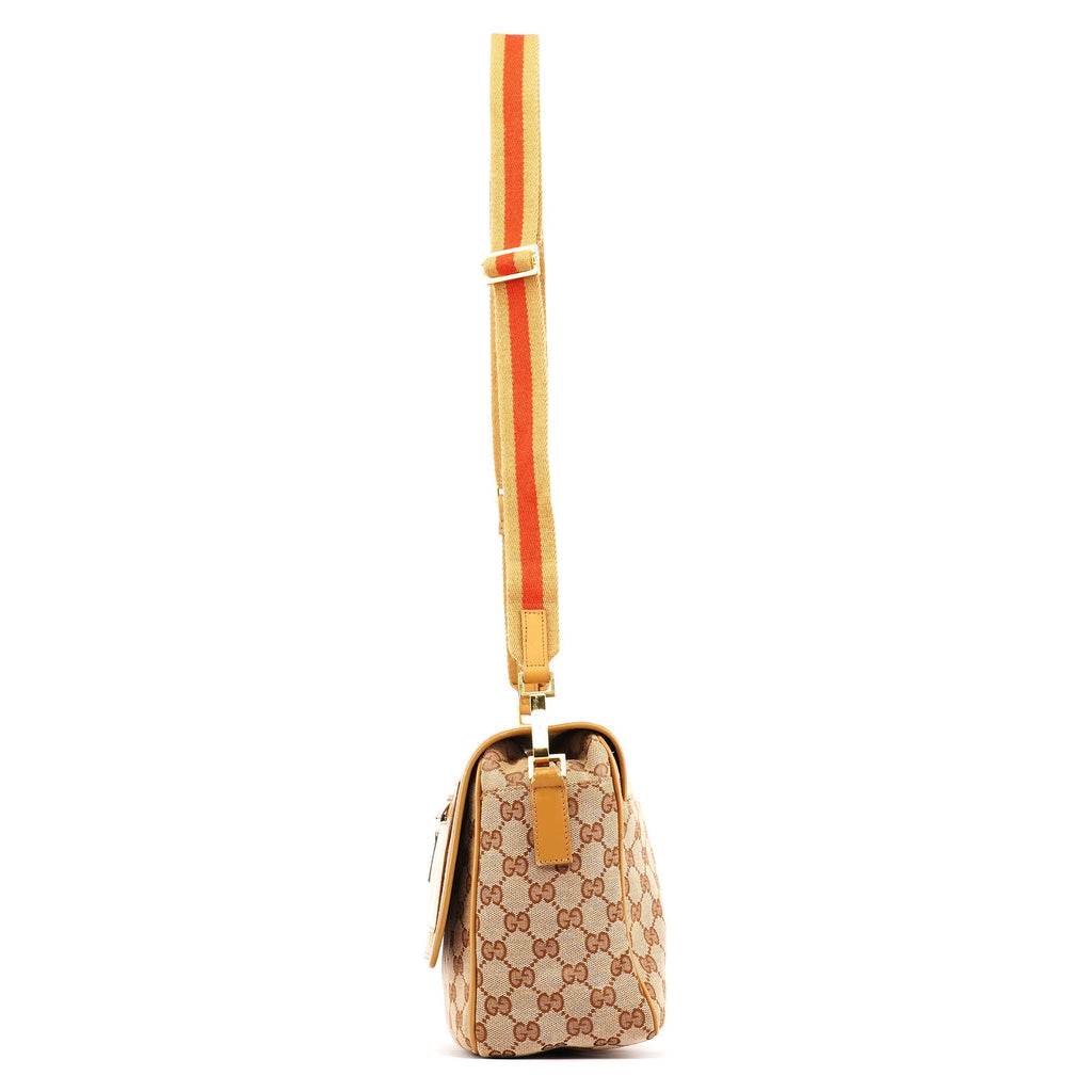 Beige GG Crossbody Bag