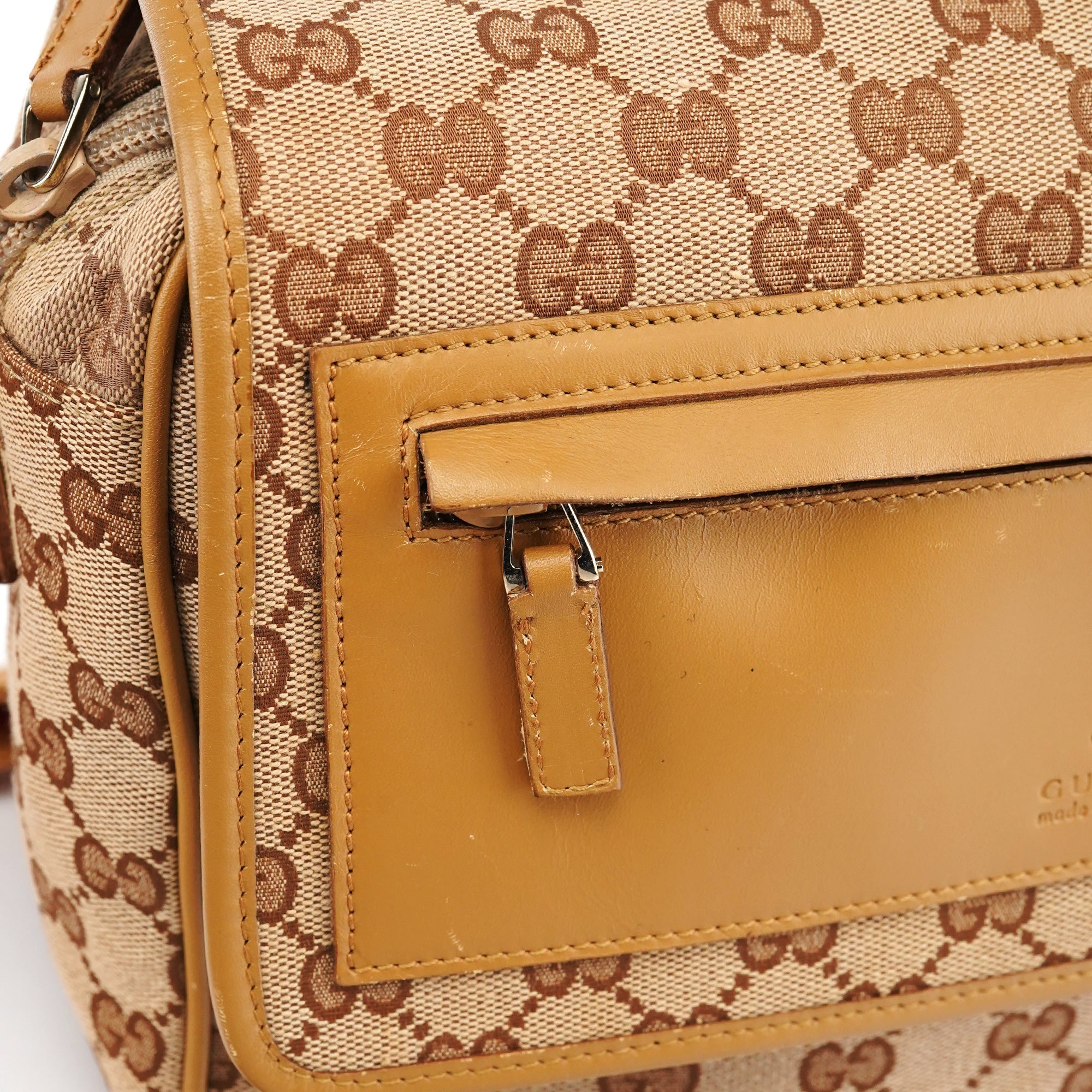 Beige GG Crossbody Bag
