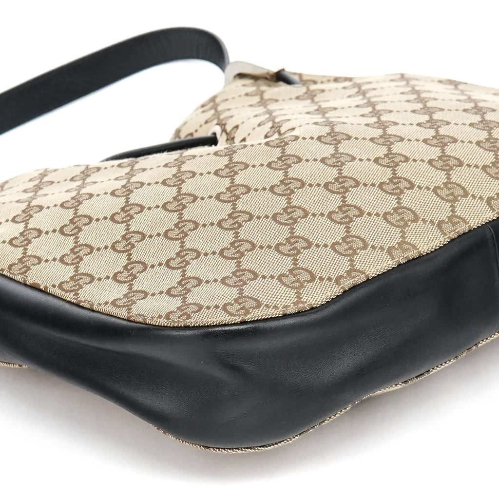 Beige GG Drawstring Shoulder Bag