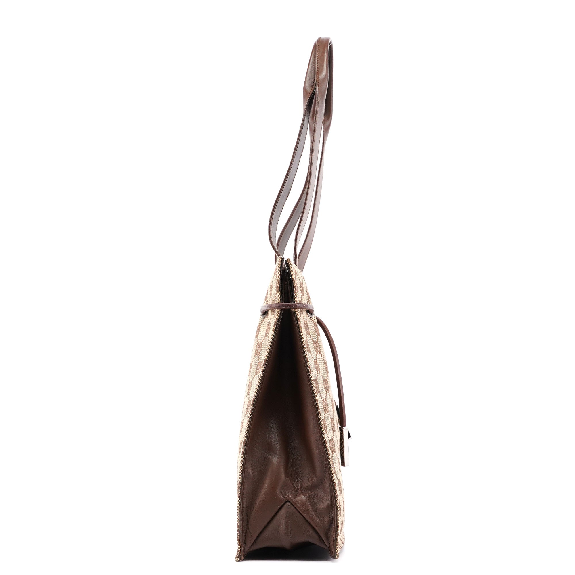 Beige GG Drawstring Tote