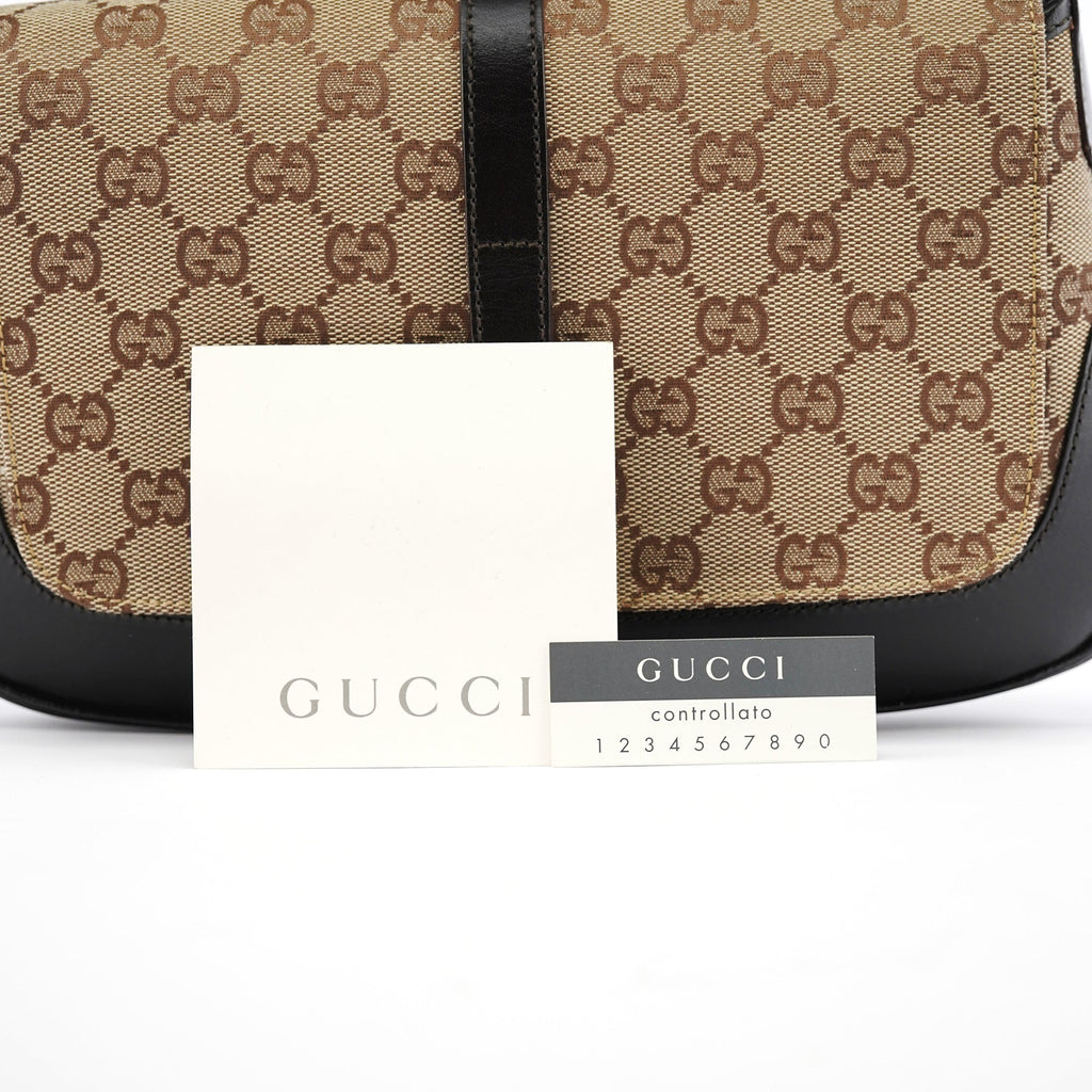 Beige GG Jackie Shoulder Bag