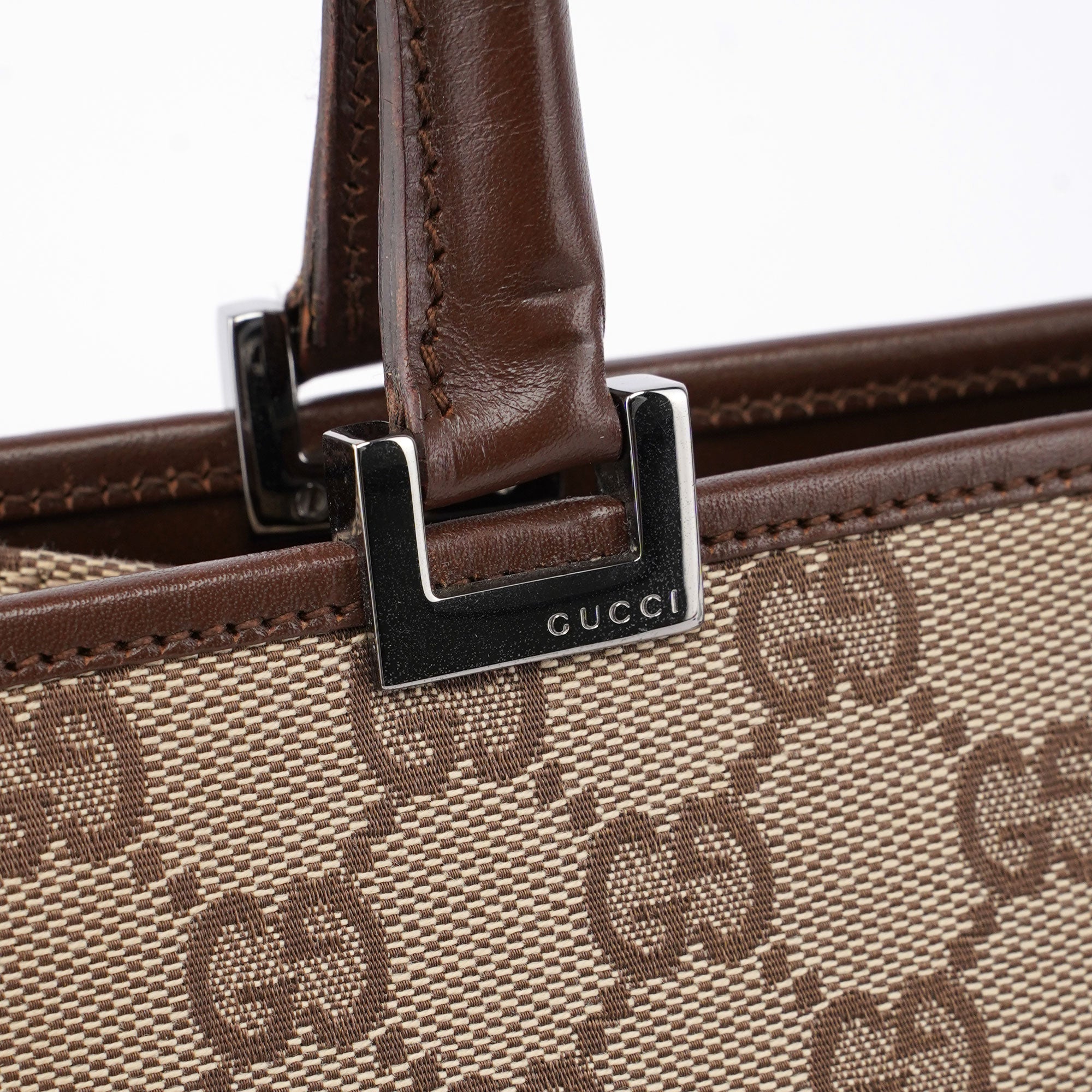 Beige GG Jackie Tote