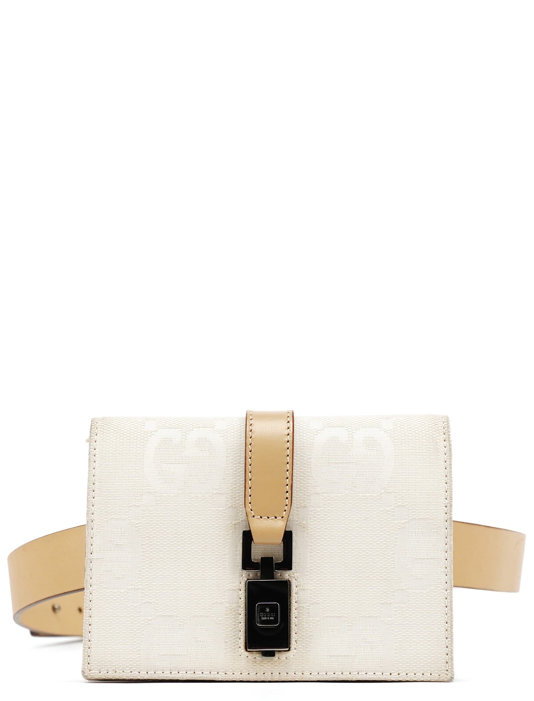 Beige GG Jackie Waist Bag