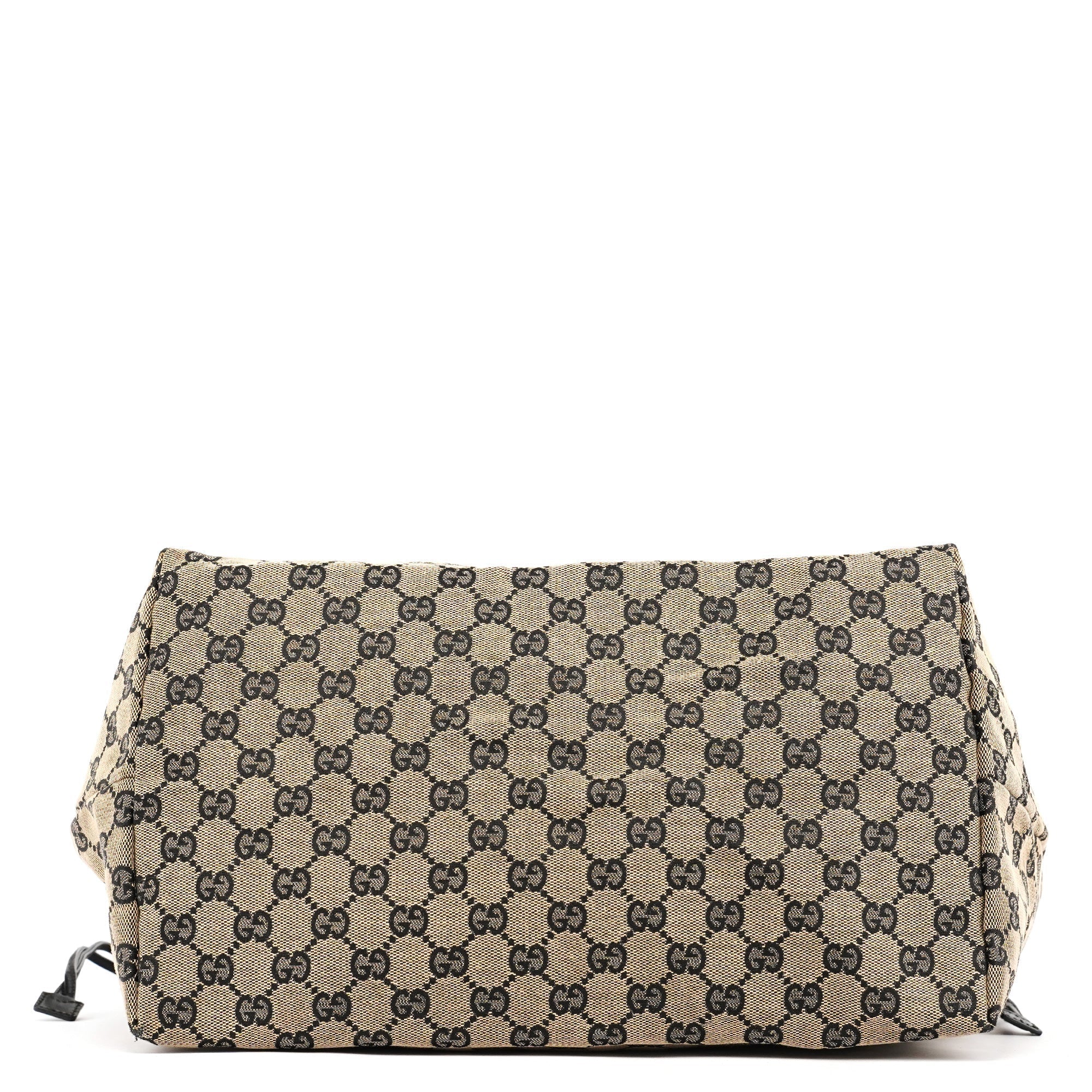 Beige GG Leather Tote Bag