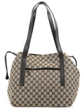 Beige GG Leather Tote Bag