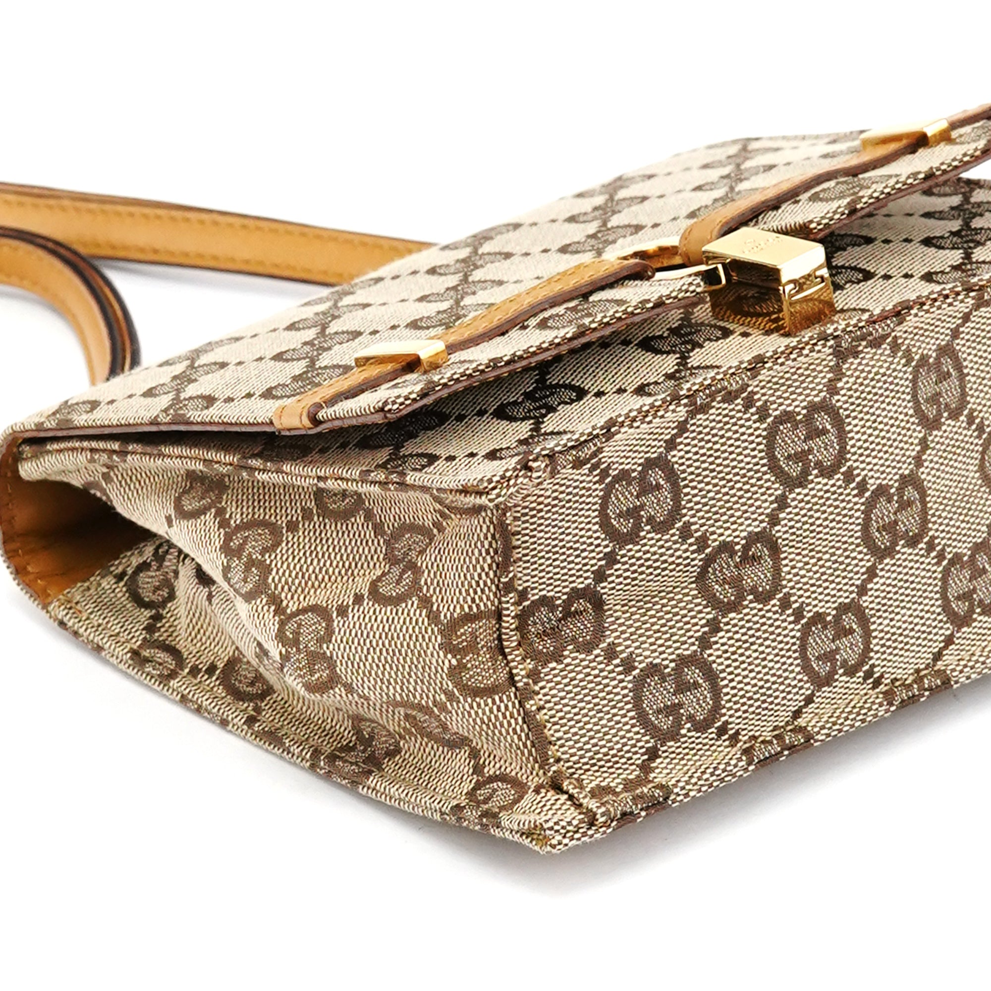 Beige GG Shoulder Bag