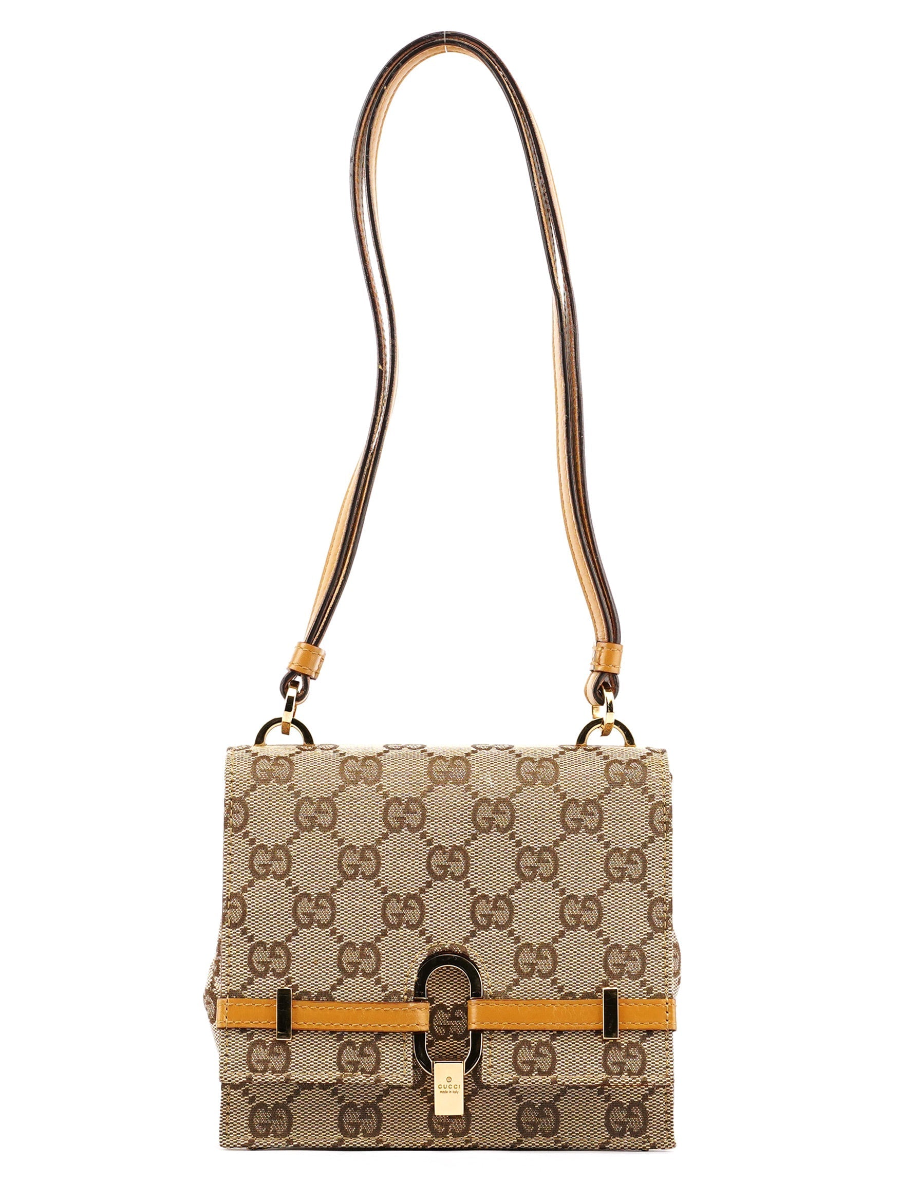 Beige GG Shoulder Bag