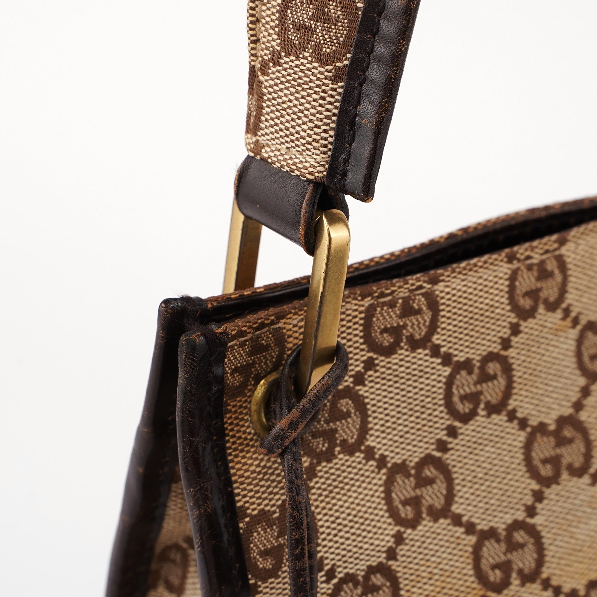 Beige GG Shoulder Bag
