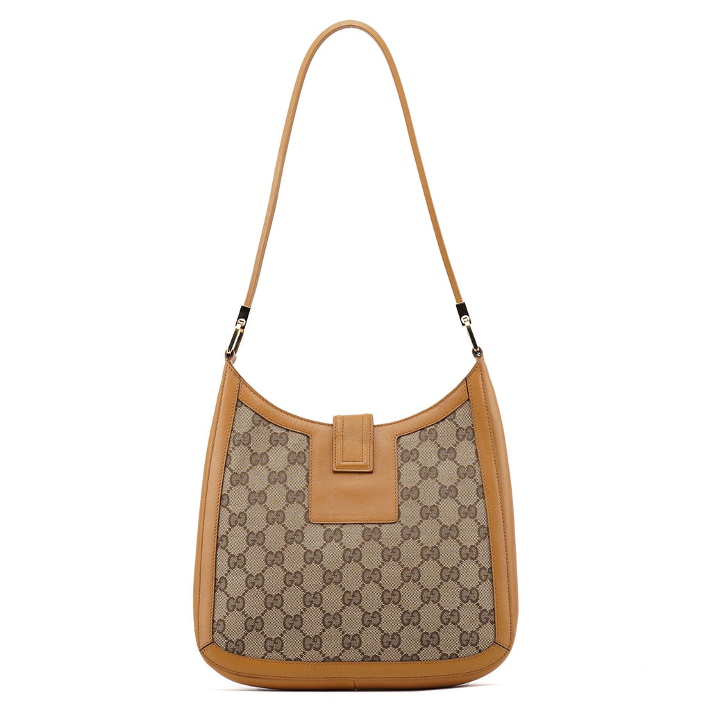 Beige GG Square G Jackie Shoulder Bag