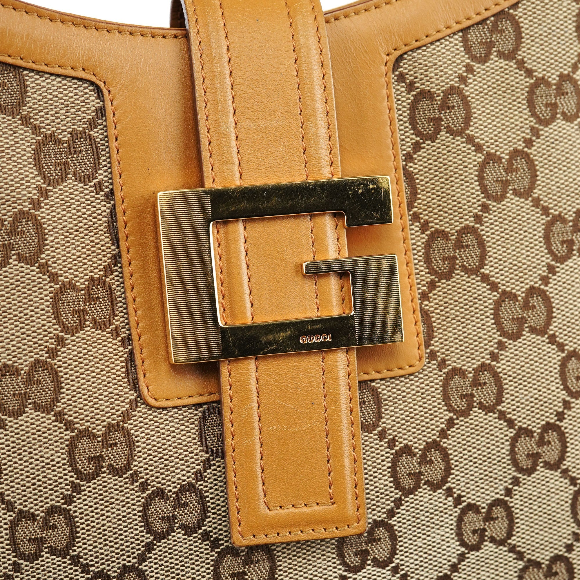 Beige GG Square G Jackie Shoulder Bag