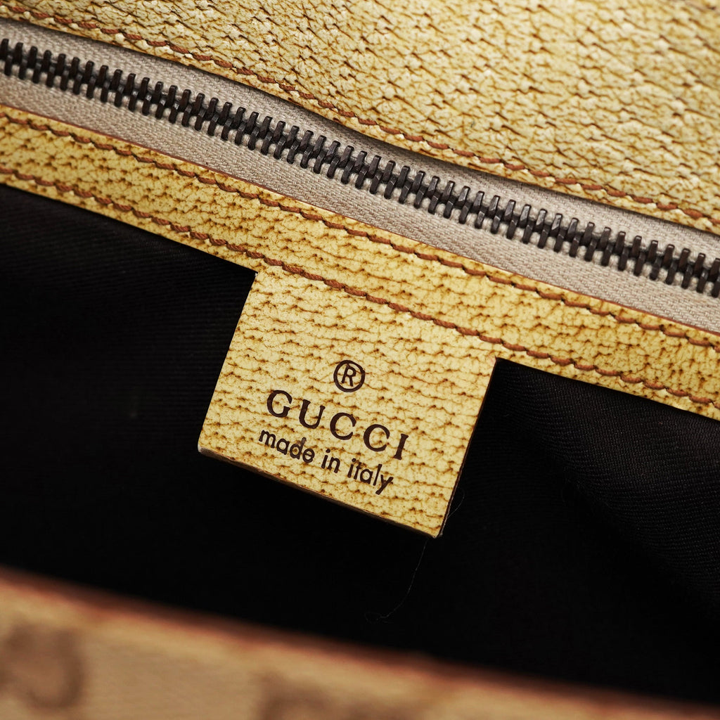 Beige GG Turnlock Tote Bag