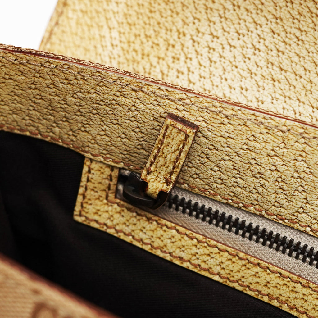 Beige GG Turnlock Tote Bag
