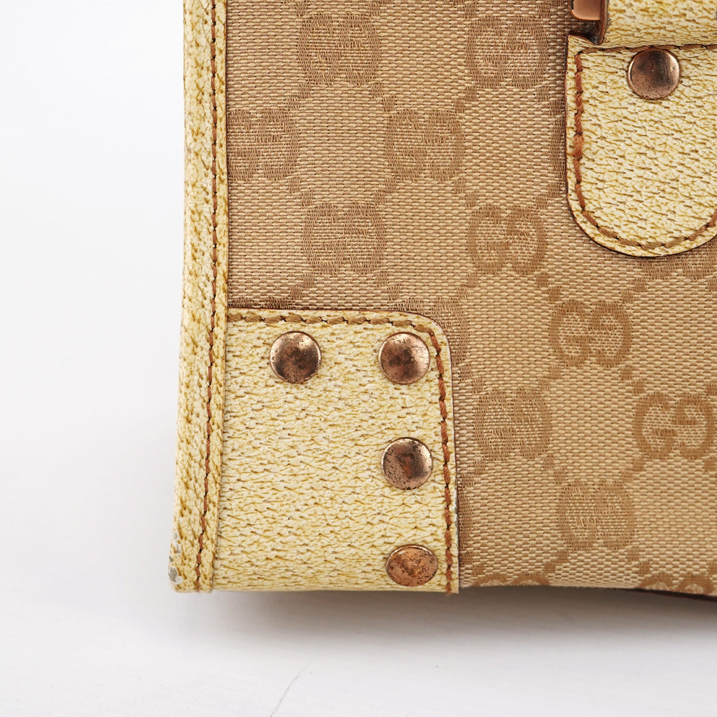 Beige GG Turnlock Tote Bag