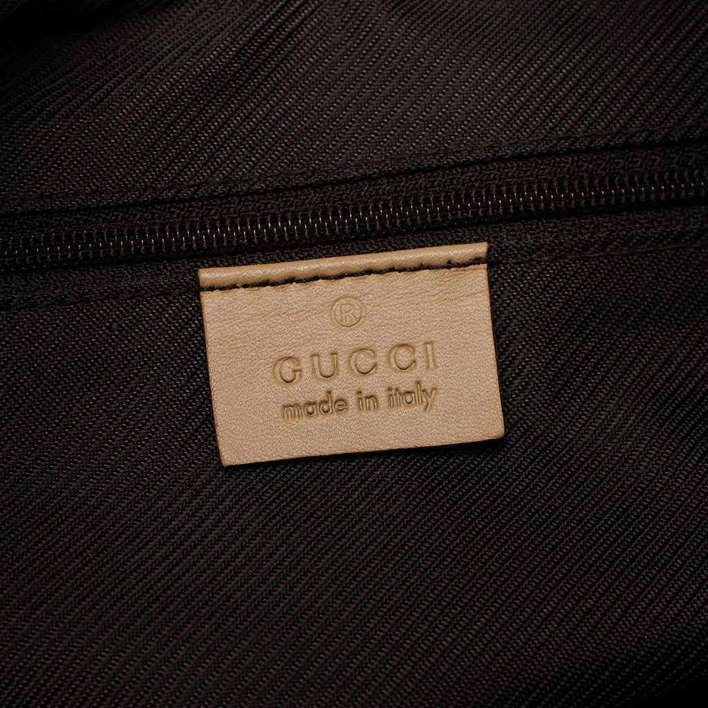 Beige GG V Hobo Shoulder Bag