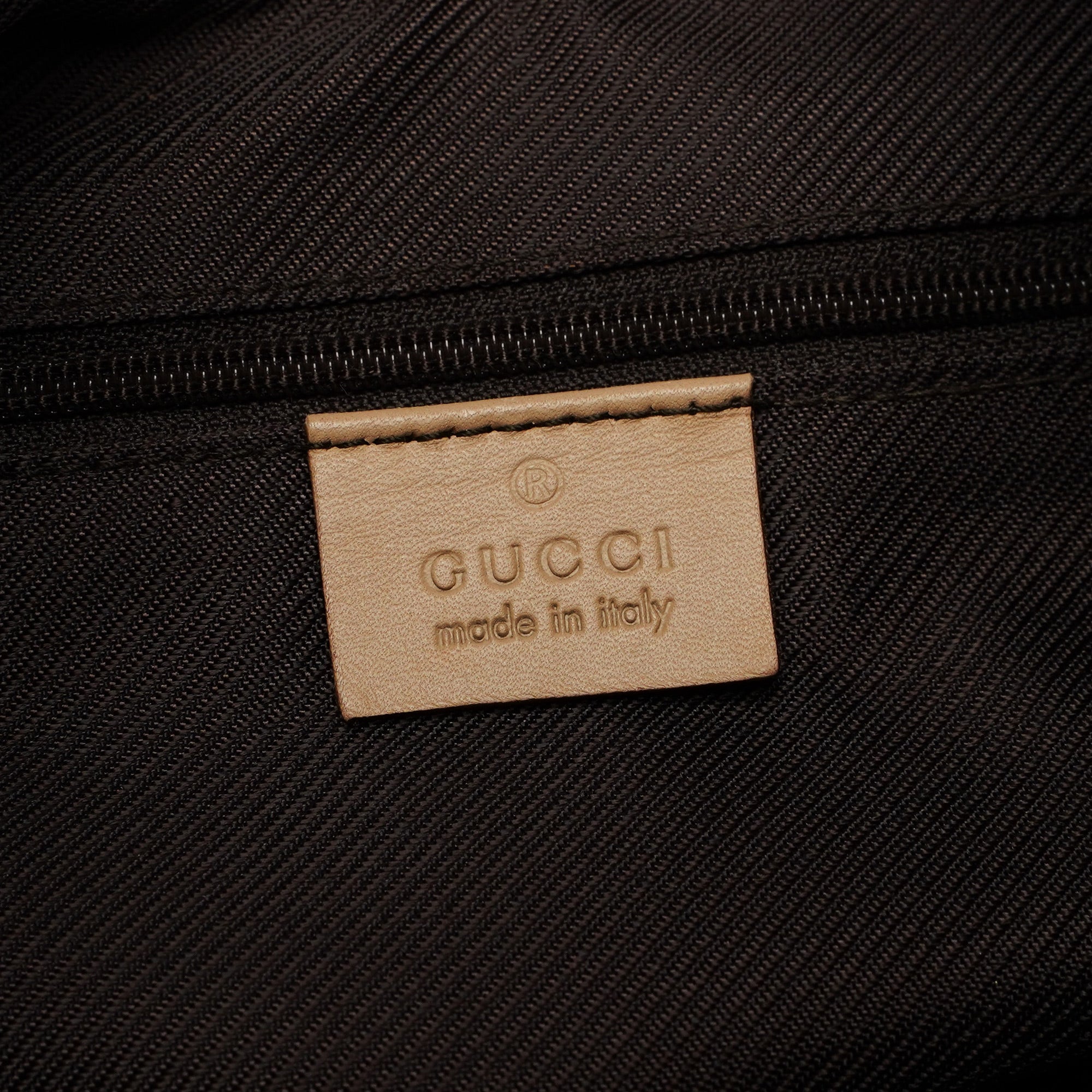 Beige GG V Hobo Shoulder Bag