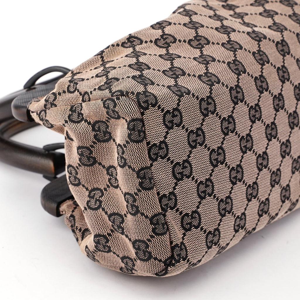 Beige GG Wood Handle Doctor Bag