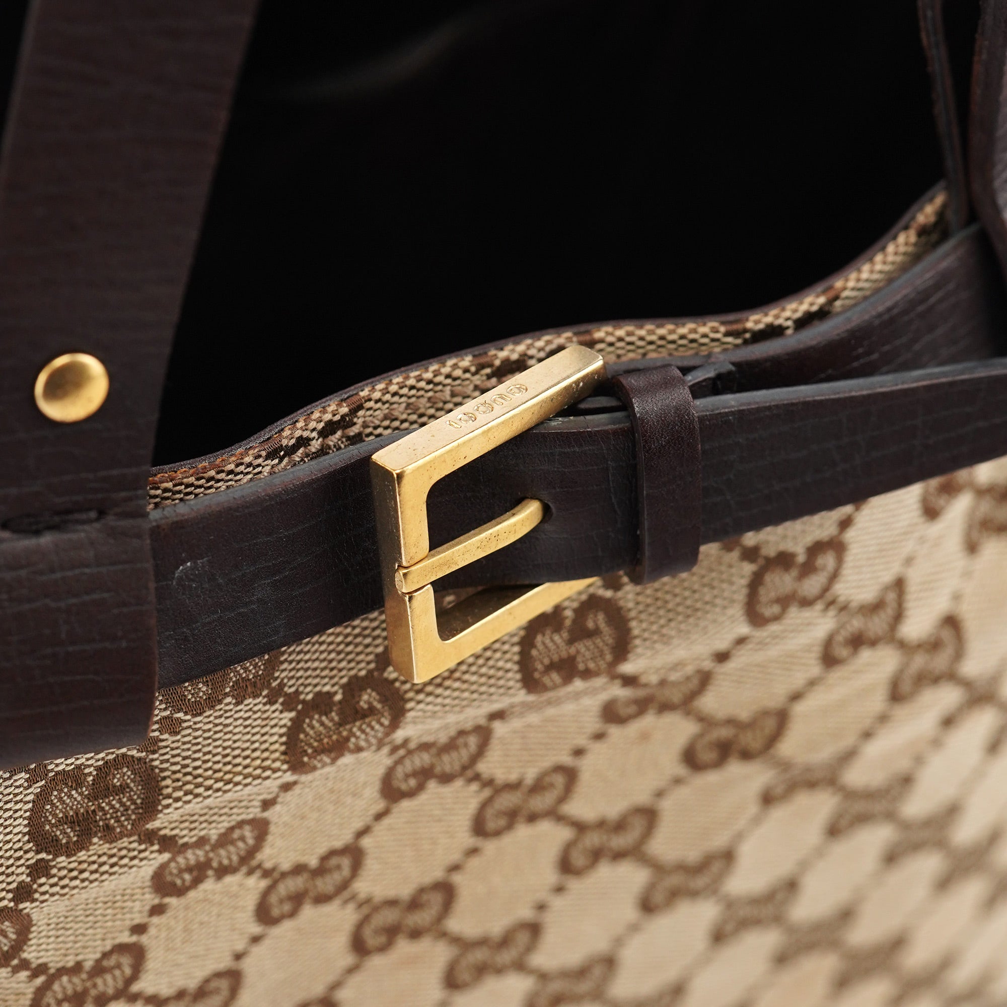 Beige Large GG Tote