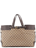 Beige Large GG Tote