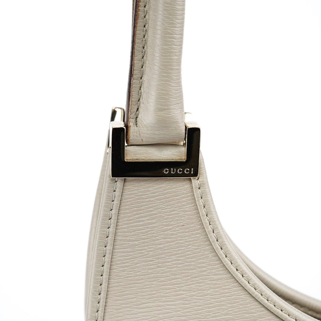 Beige Leather Jackie Shoulder Bag