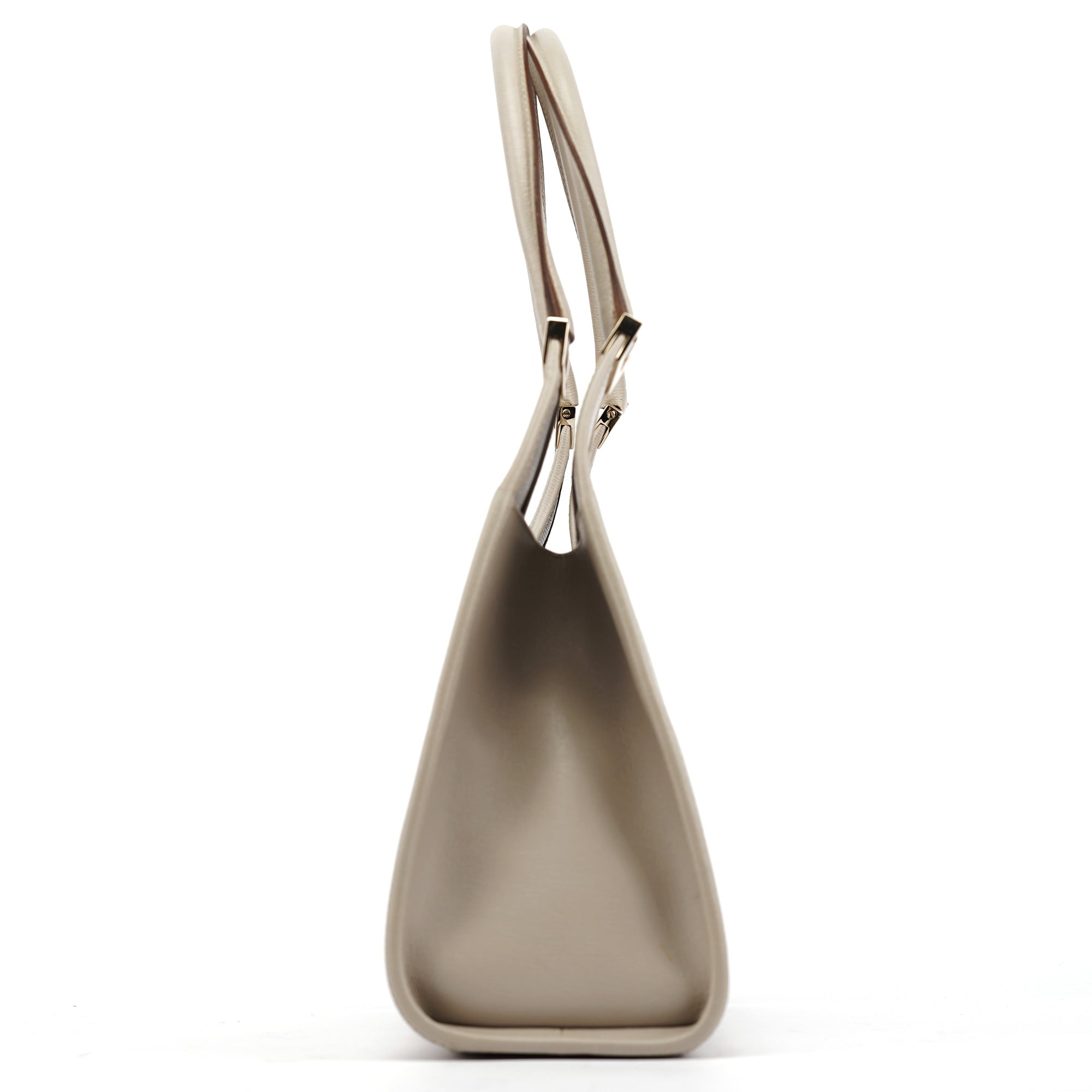 Beige Leather Jackie Shoulder Bag