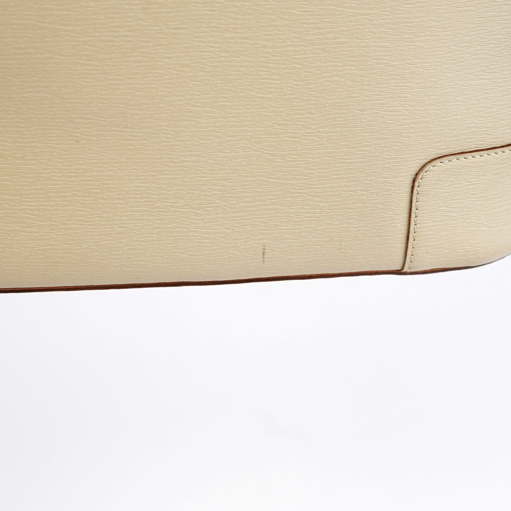 Beige Leather Shoulder Bag