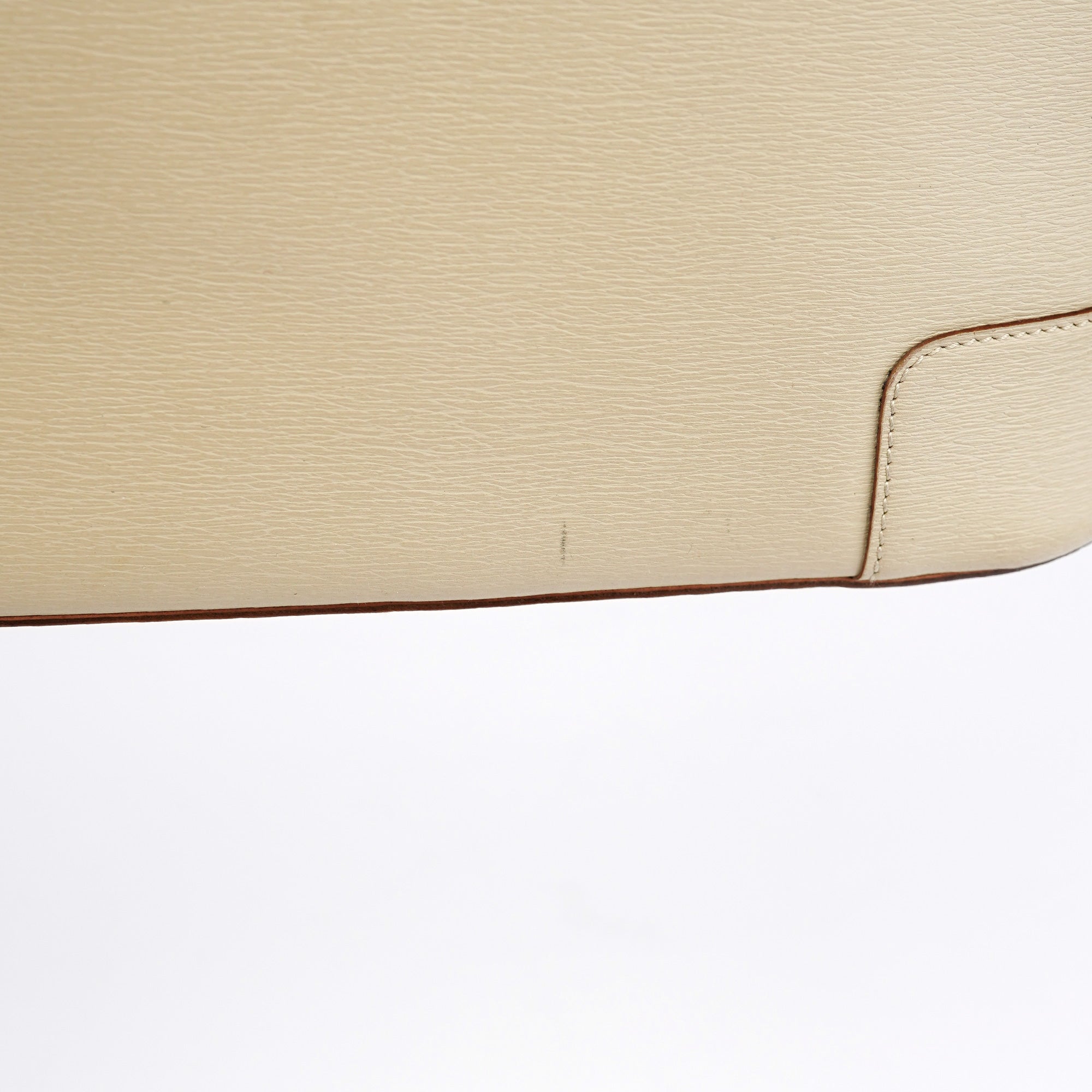 Beige Leather Shoulder Bag