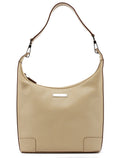Beige Leather Shoulder Bag