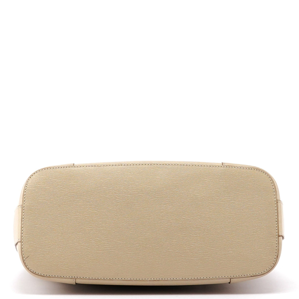 Beige Leather Shoulder Bag
