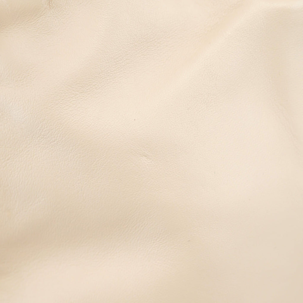 Beige Leather Tassel Tote Bag