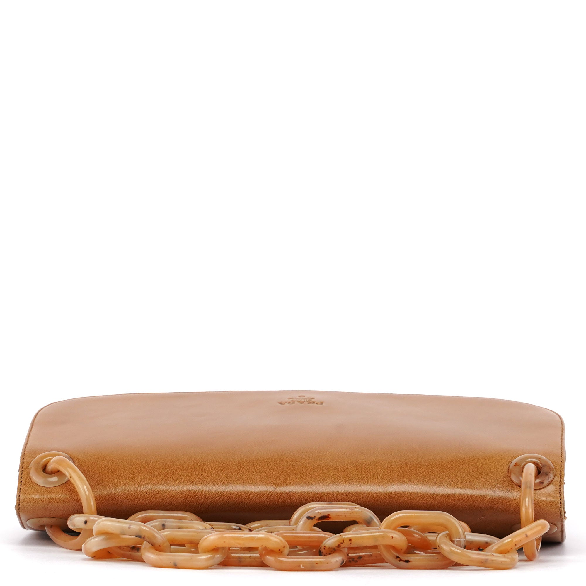 Beige Madras Swing Chain Bag