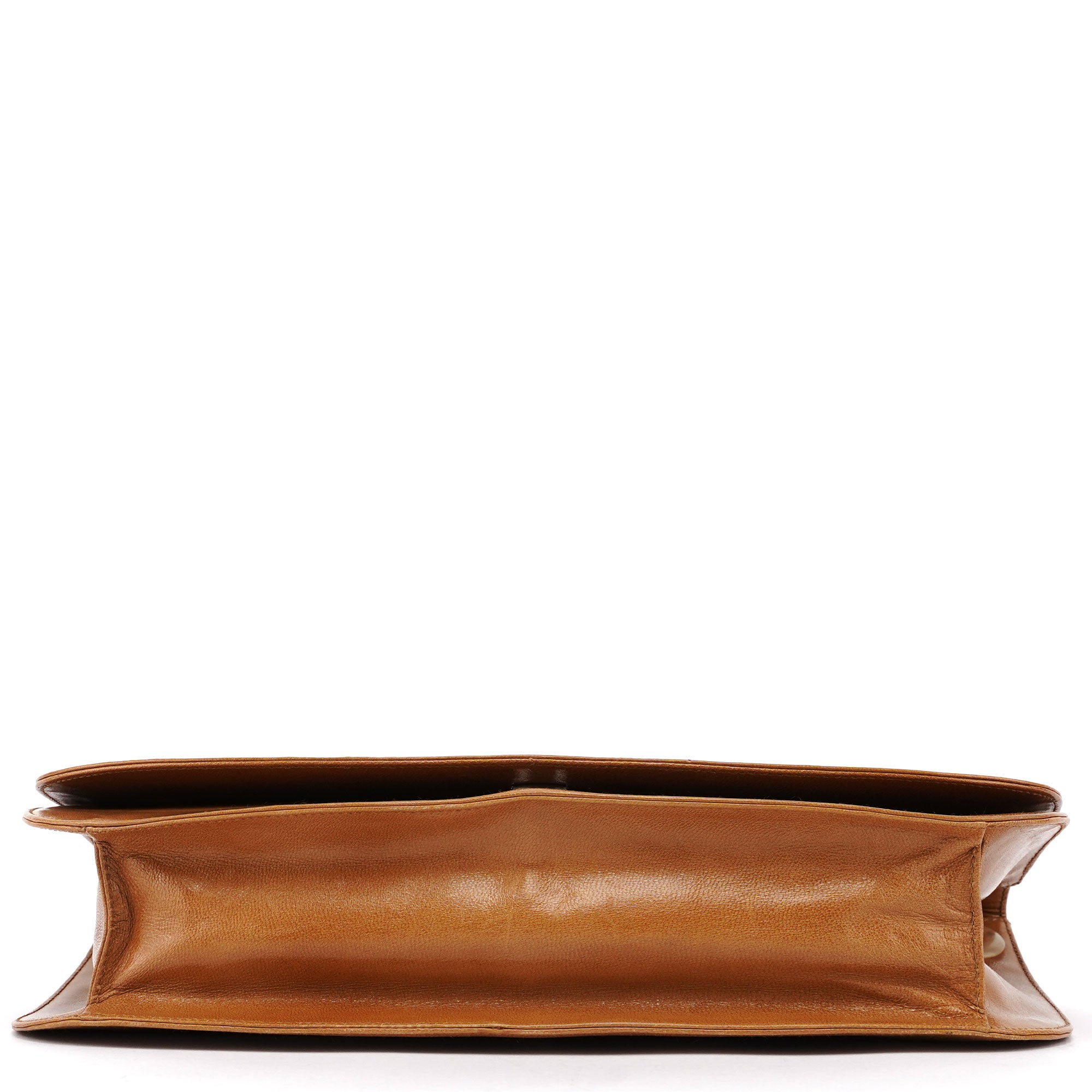 Beige Madras Swing Chain Bag