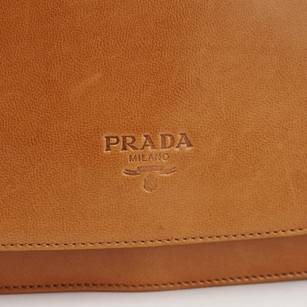 Beige Madras Swing Chain Bag