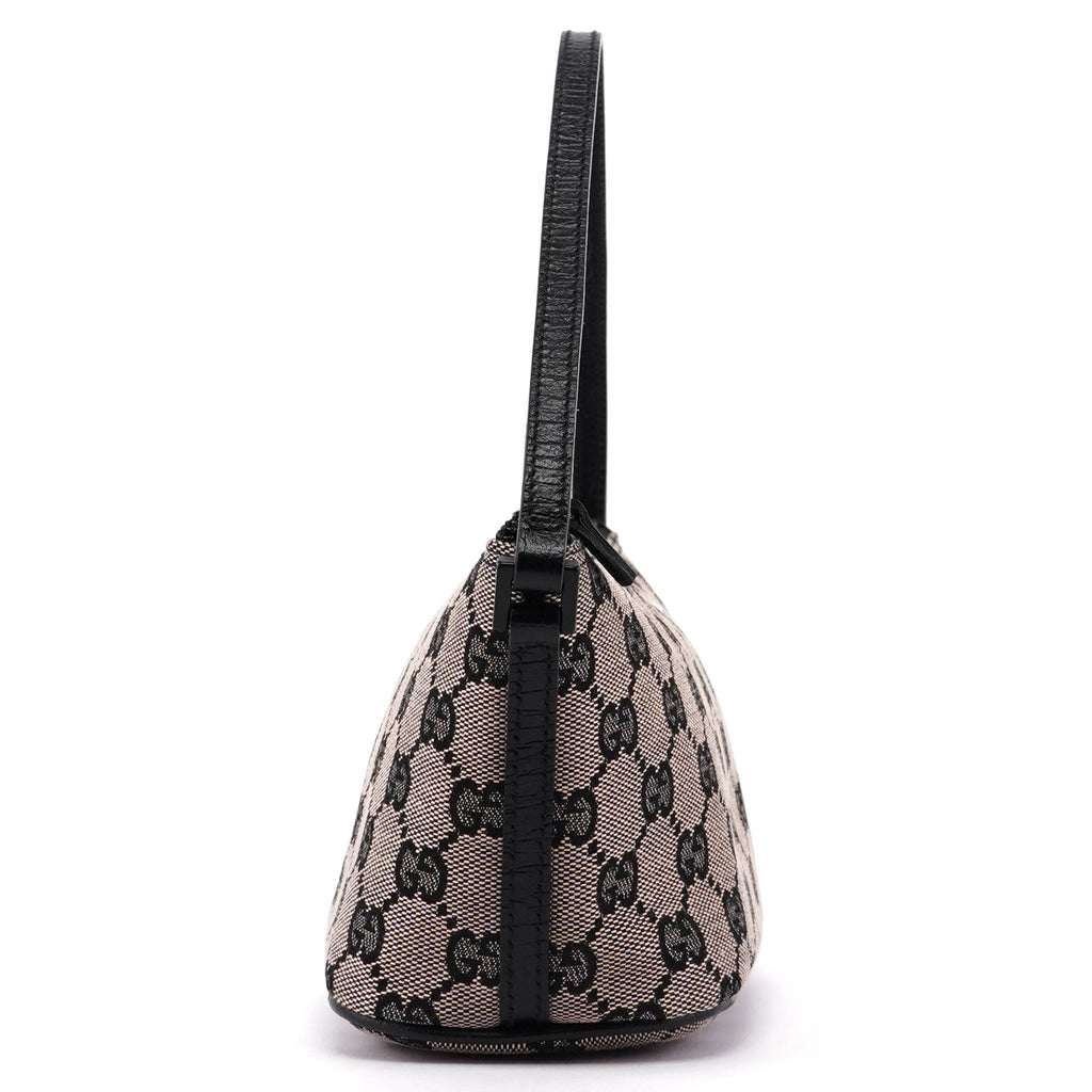 Beige Matte Black GG Boat Pochette