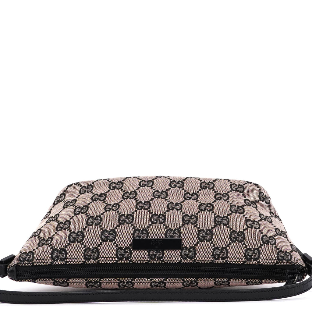 Beige Matte Black GG Boat Pochette