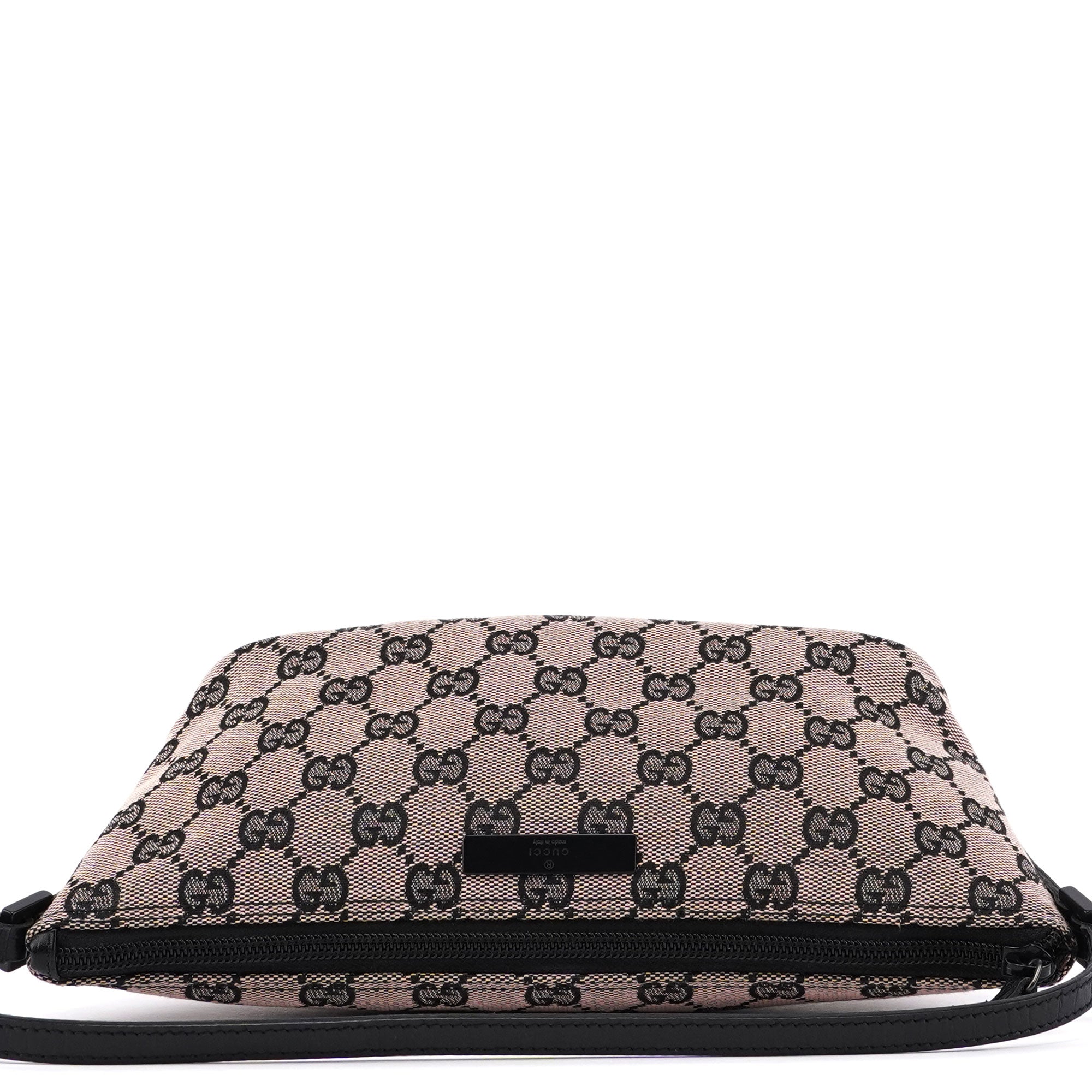 Beige Matte Black GG Boat Pochette