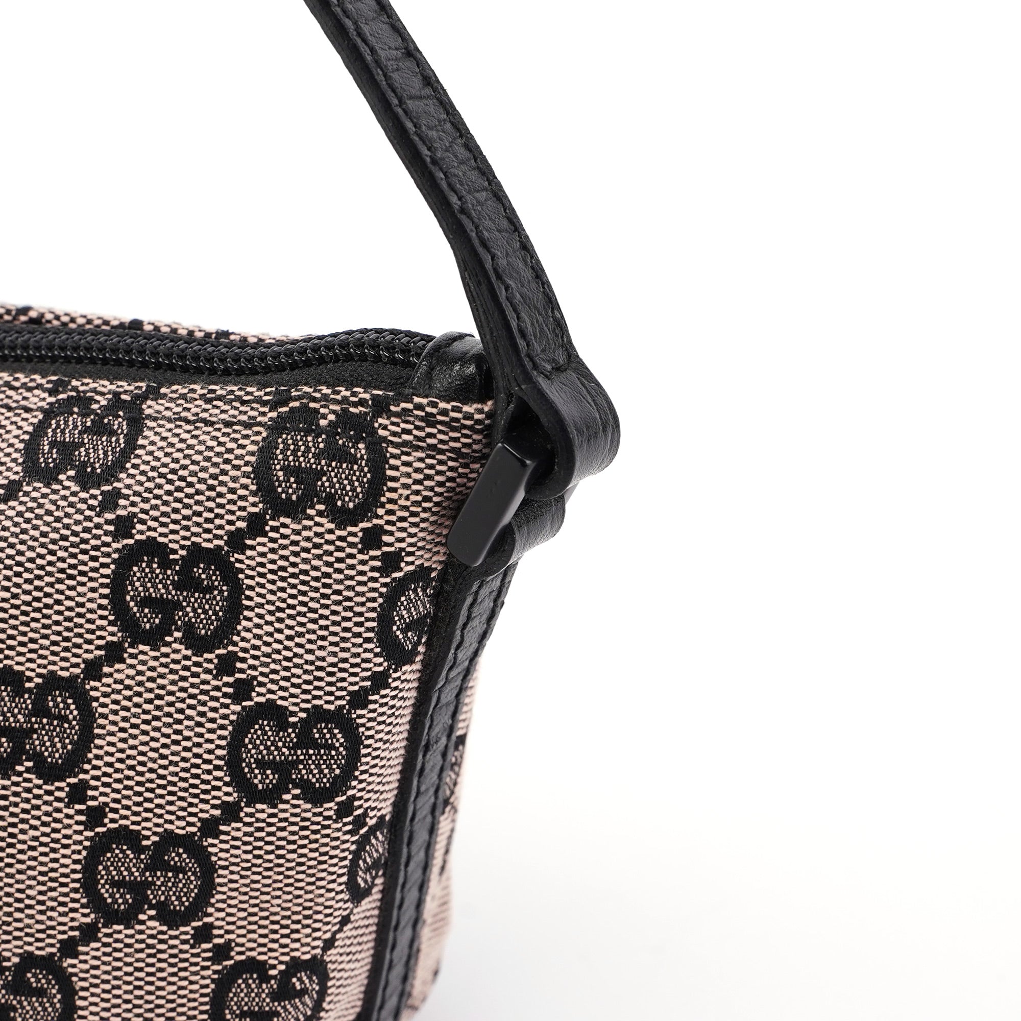 Beige Matte Black GG Boat Pochette