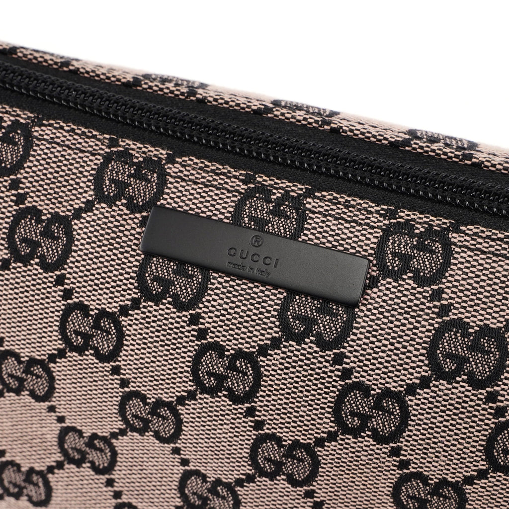 Beige Matte Black GG Boat Pochette