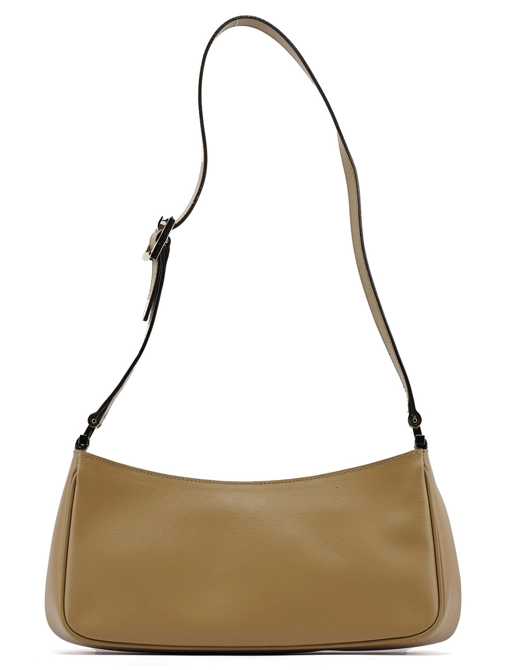 Beige Micro GG Leather Shoulder Bag
