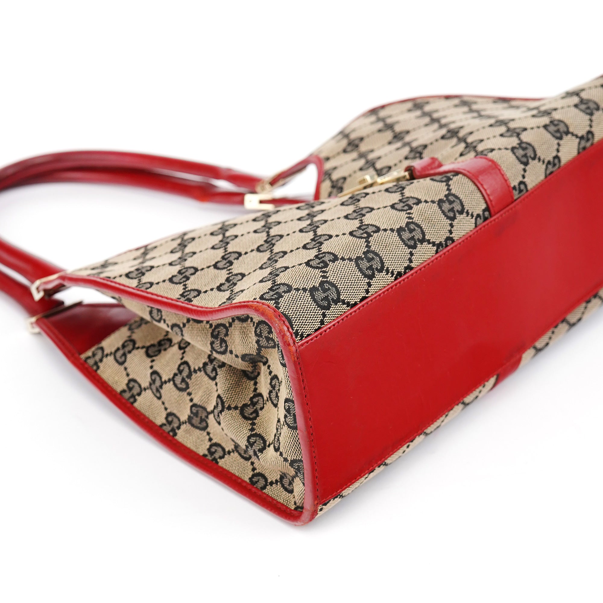 Beige Red GG Jackie Shoulder Bag