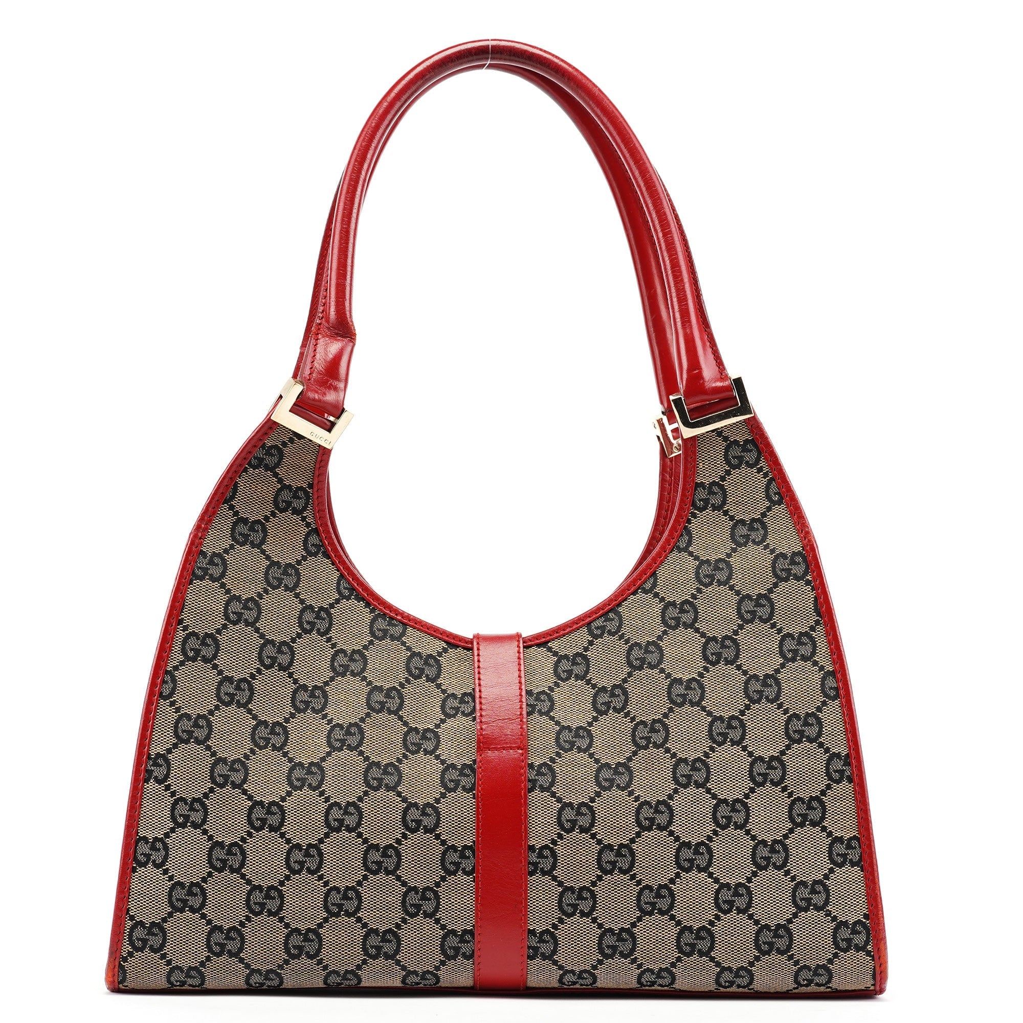 Beige Red GG Jackie Shoulder Bag