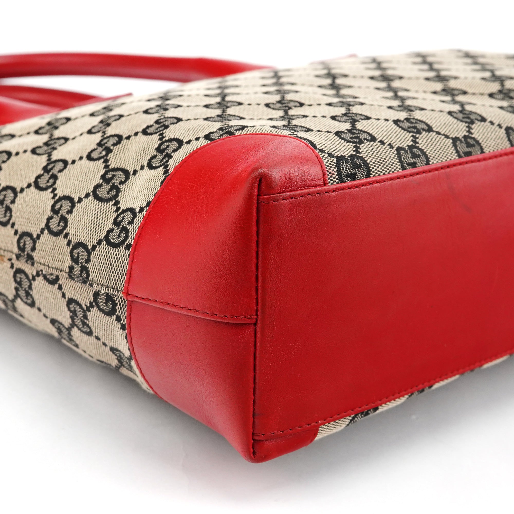 Beige Red GG Tote Bag