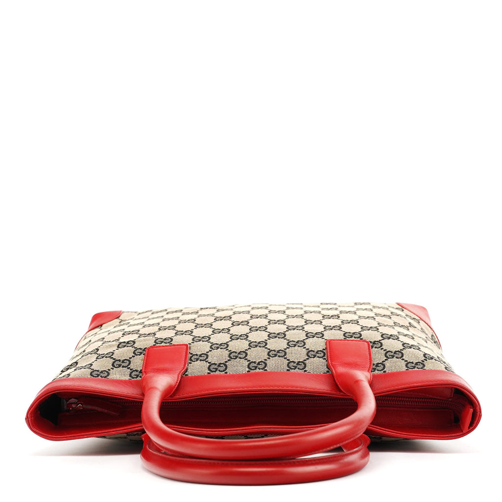 Beige Red GG Tote Bag