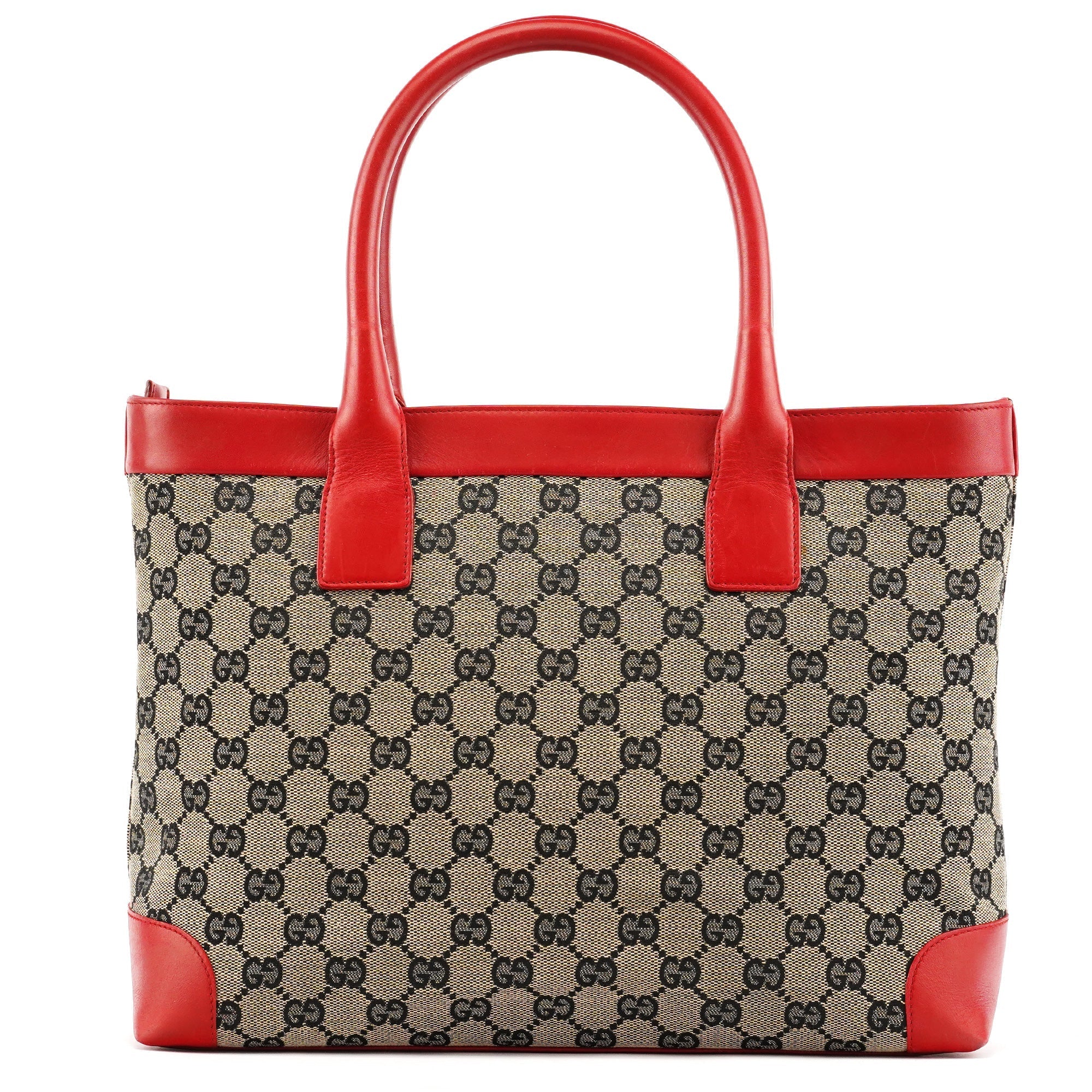 Beige Red GG Tote Bag